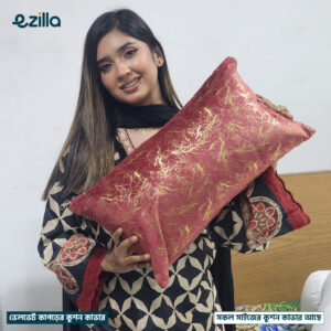 Maroon Velvet Cushion Cover